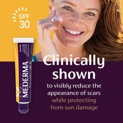 Mederma Scar Cream Plus SPF 30 packaging box and twin tubes