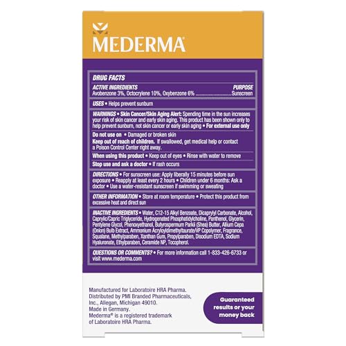 Mederma Scar Cream Plus SPF 30 professional trust association logo concept