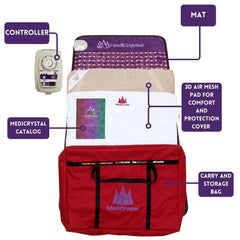MediCrystal storage bag and user guide for easy setup and care