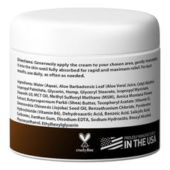 Medical Miracles Hemp Relief Cream dispenser demonstrates easy on-the-go application.