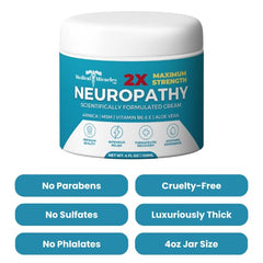 Medical Miracles Neuropathy Cream applying to feet – smooth texture, non-greasy spread.