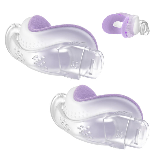 MEDICOLOR N30i cushion pack front in purple enhances seal and comfort.
