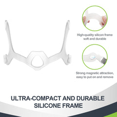 MEDICOLOR large nasal cushion, latex-free, soft single-wall design for comfort and sealing.