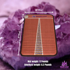 MediCrystal Infrared Amethyst Mini Mat front view ready for back warmth