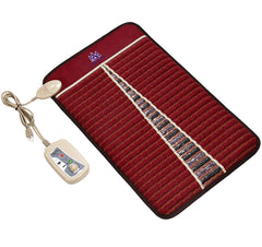 MediCrystal infrared heat mat with amethyst and tourmaline — front view for soothing warmth.