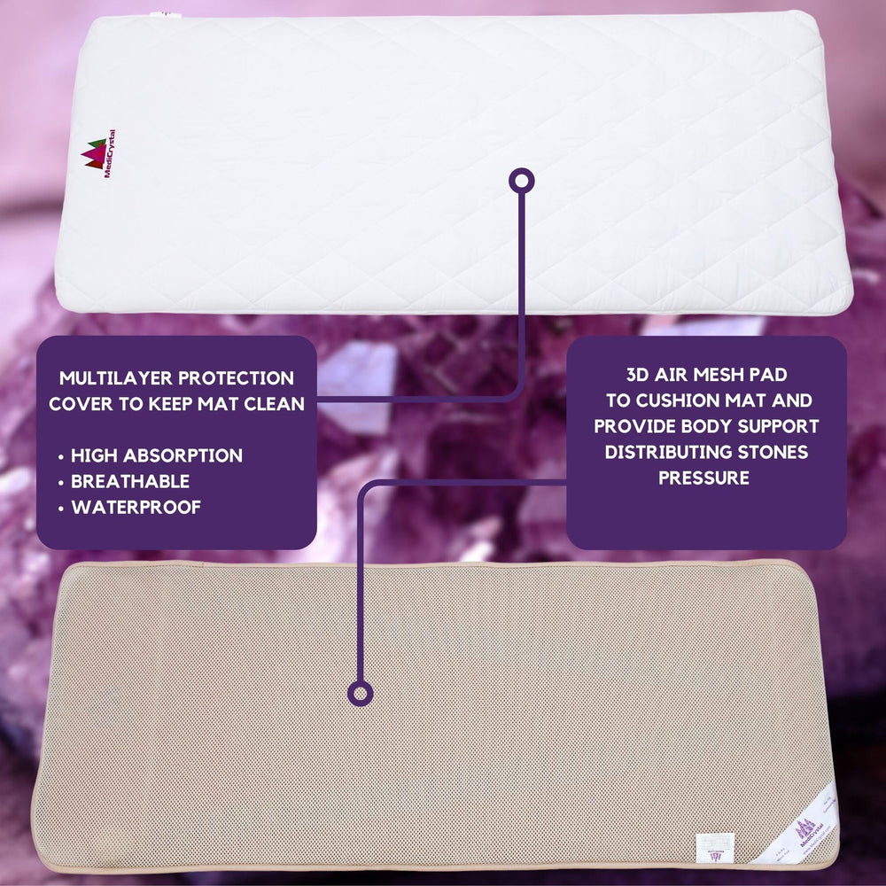 MediCrystal sweat-resistant suede cover for easy cleaning and durability.