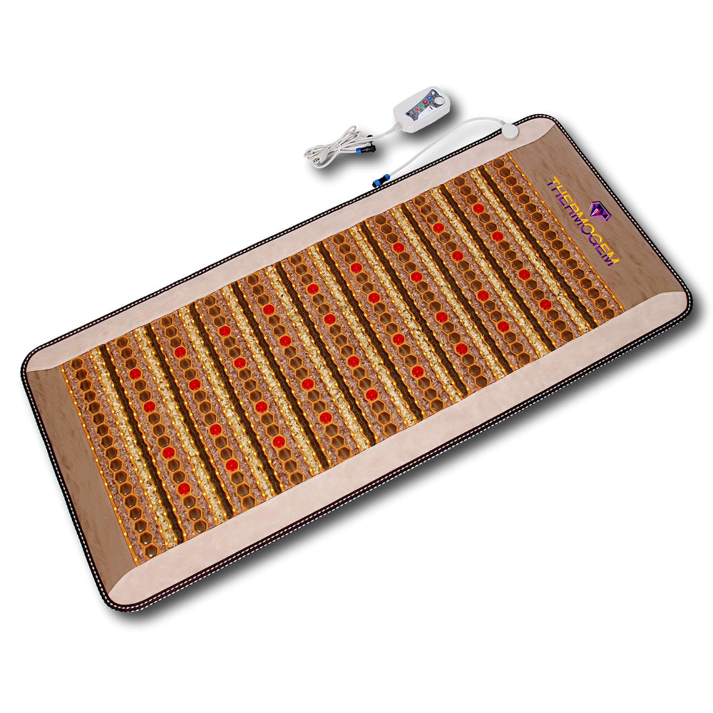 MediCrystal ThermoGem mat front view with crystal surface for infrared therapy