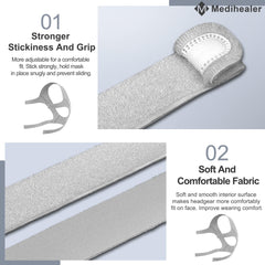Medihealer adjustable strap with stronger Velcro for secure fit.