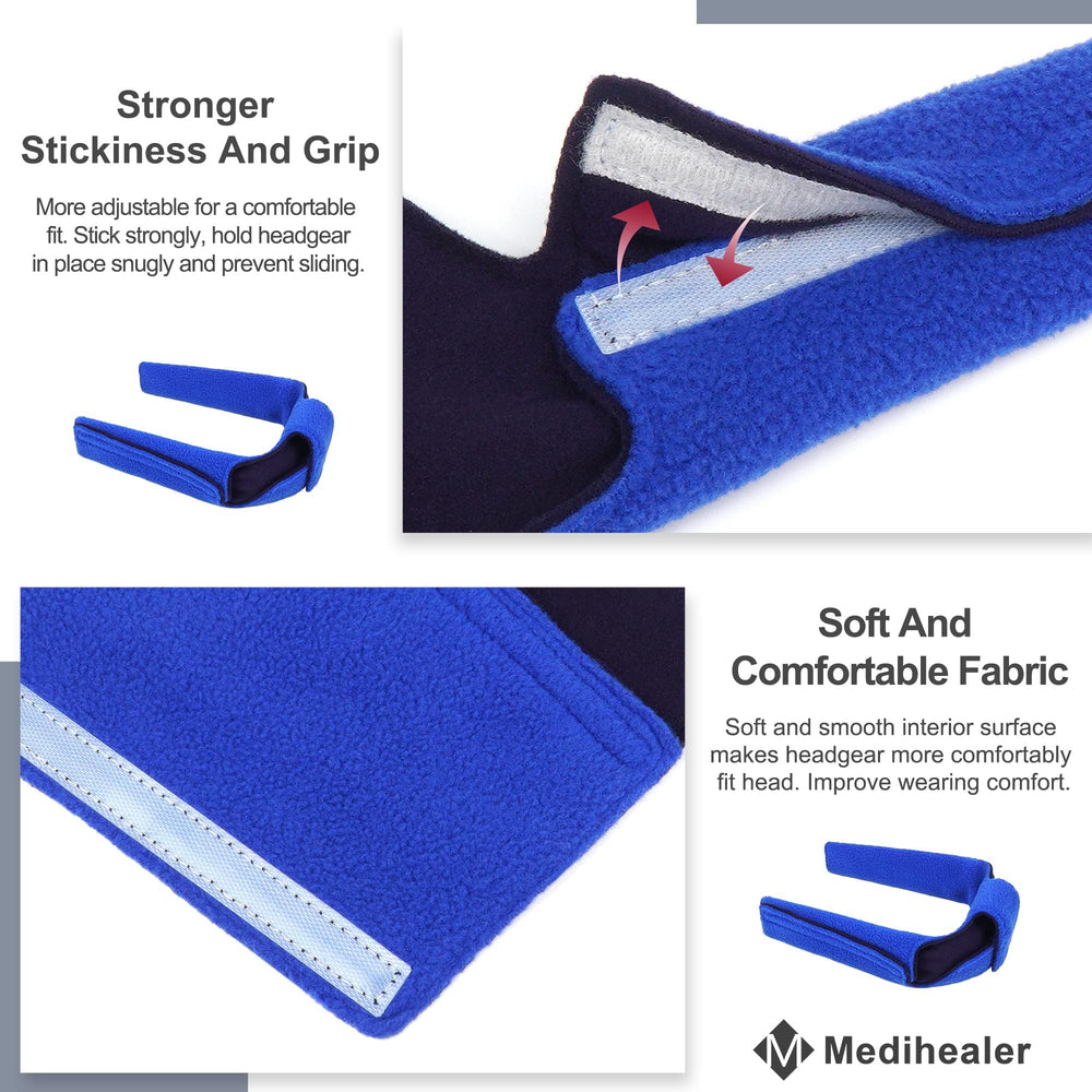 Medihealer headgear clips help keep straps in place.