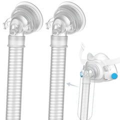 Medihealer quietair elbow: secure 360° swivel for effortless CPAP adjustments.