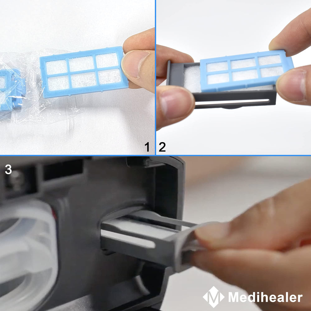Medihealer replacement instructions—clear schedule for Ultra-Fine and pollen filters