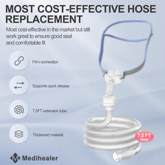 Medihealer rotatable tube joints; easier adjustments during sleep.