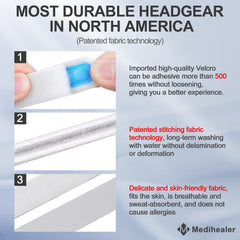 Medihealer value-packed kit with headgear, pads, and clips.