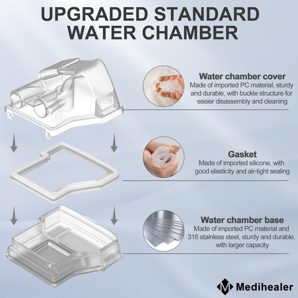 medihealer water chamber air10 side buckles secure stable installation