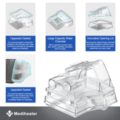 Medihealer water chamber base uses 316 stainless steel for durability