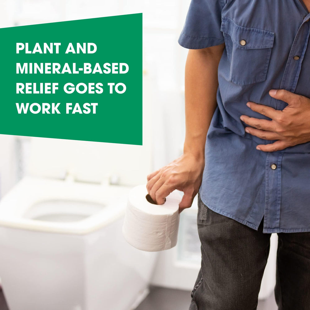 MediNatura BHI Diarrhea Relief dissolving tablets in water.