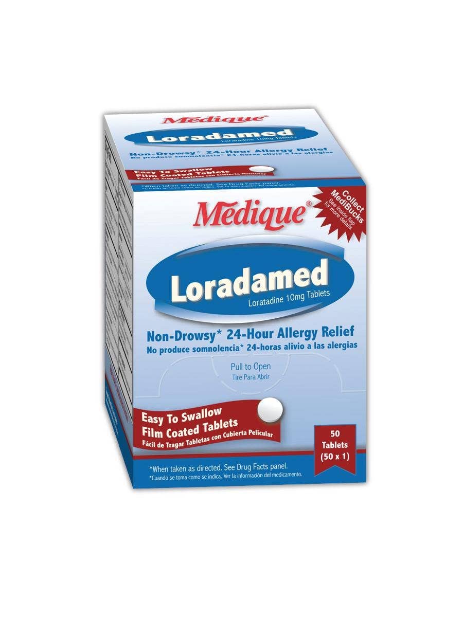 Medique Loratadine tablet for non-drowsy allergy relief