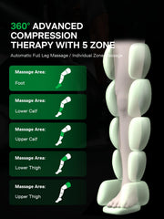 Medisana auto-fit sensor guiding safe compression across leg size