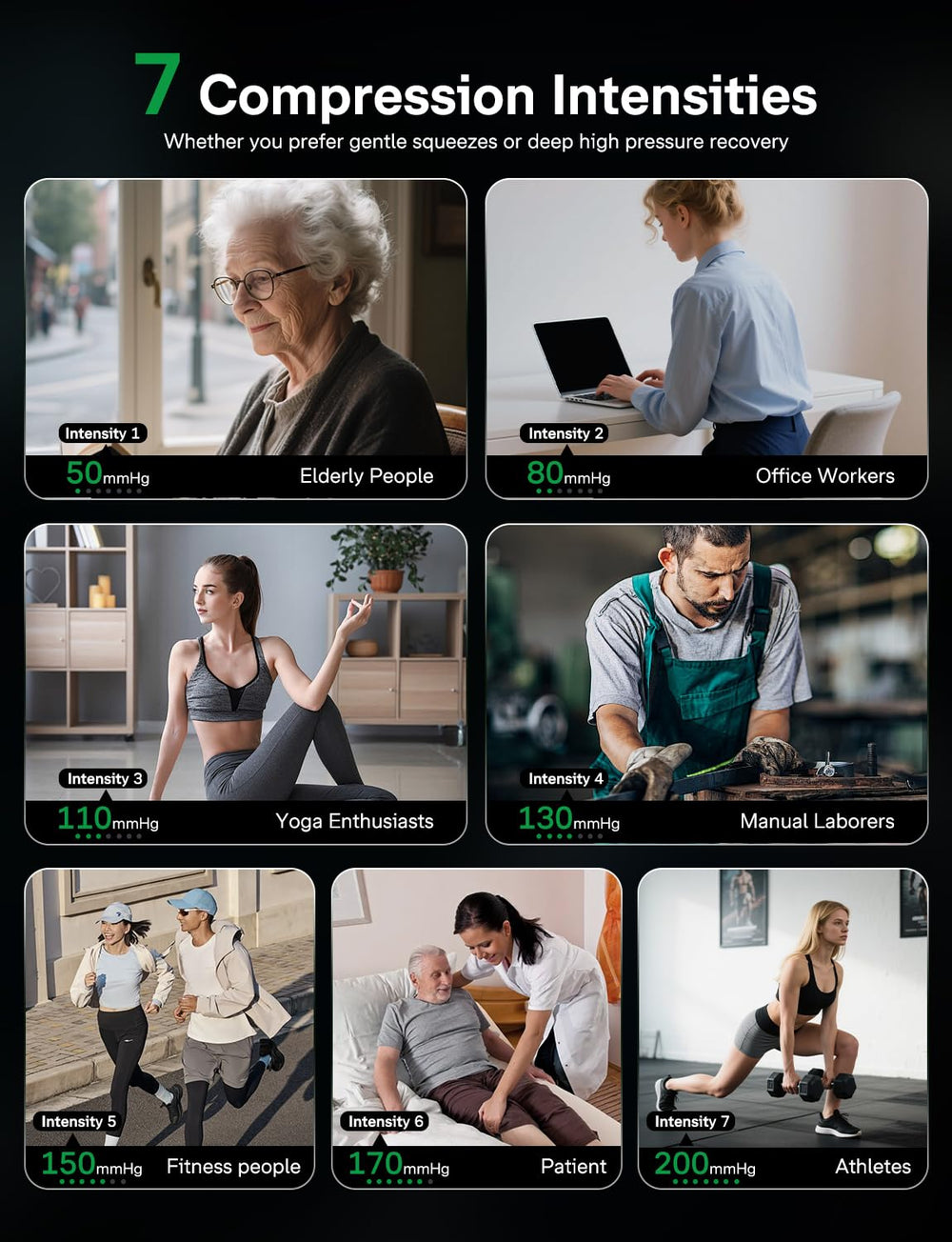 Medisana leg massager rechargeable battery enables cordless use.