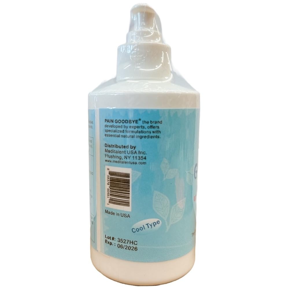 Meditalent Pain Goodbye Cream applied on skin provides cooling relief.