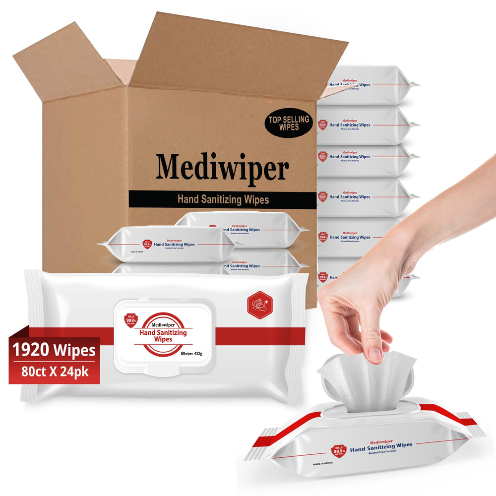 MEDIWIPER 1920 Wipes packaging with resealable cap keeps moisture fresh