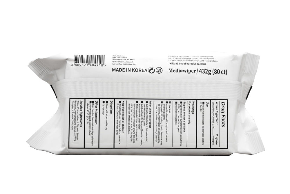 MEDIWIPER 320-wipe multi-pack bulk option for families