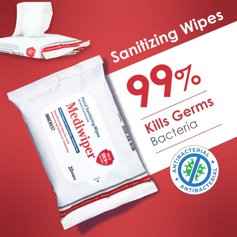 MEDIWIPER unscented wipes close-up texture gentle on skin