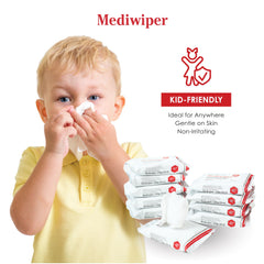 MEDIWIPER wipes in car grab-and-go cleanliness on the road