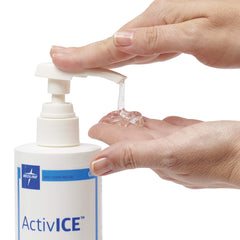 Medline ActivICE non-greasy formula provides residue-free relief for joints and muscles.