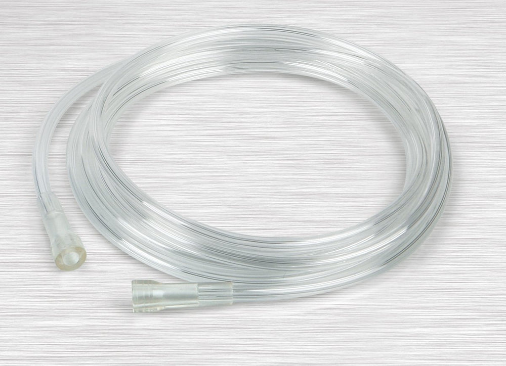 Medline Clear Oxygen Tubing, 25 ft, easy-to-inspect and flexible for patient mobility
