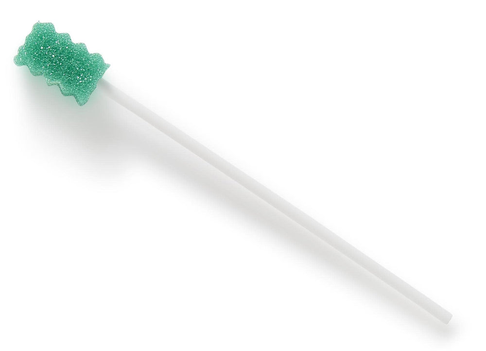 Medline Dentips swabsticks in a clinical setting illustrating portable oral hygiene support.