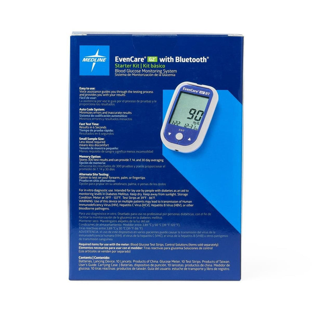 EvenCare G2 lancing device shown for comfortable sampling