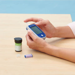 Medline EvenCare lancet compatible with G2 monitor for convenient glucose testing.