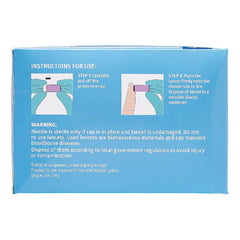 Medline EvenCare lancet with spring-loaded action for quick, gentle punctures.
