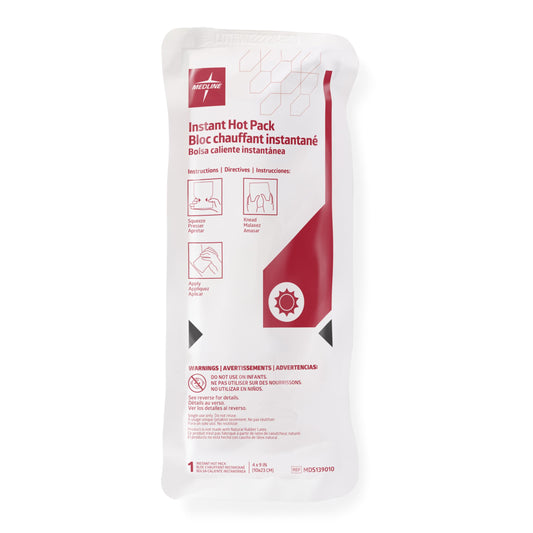 Medline Instant Hot Pack in case offers reliable warmth for therapy.
