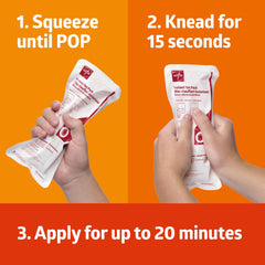 Medline Instant Hot Pack ready for safe skin application at appropriate temperature.