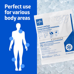 Medline packaging stores 50 packs for easy access.