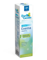 Medline Pure & Gentle enema pack, disposable for quick relief and hygienic bowel cleansing.