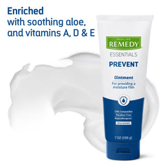 Aloe and vitamins in Medline Remedy Essentials ingredients highlight skin nourishment