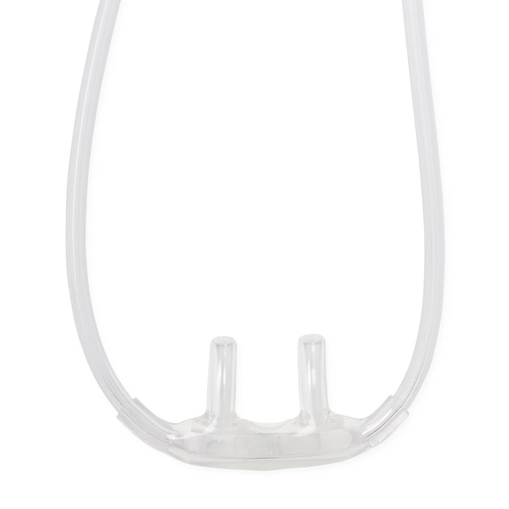 Curved nasal prongs for a comfortable, non-flared fit from Medline Soft-Touch.