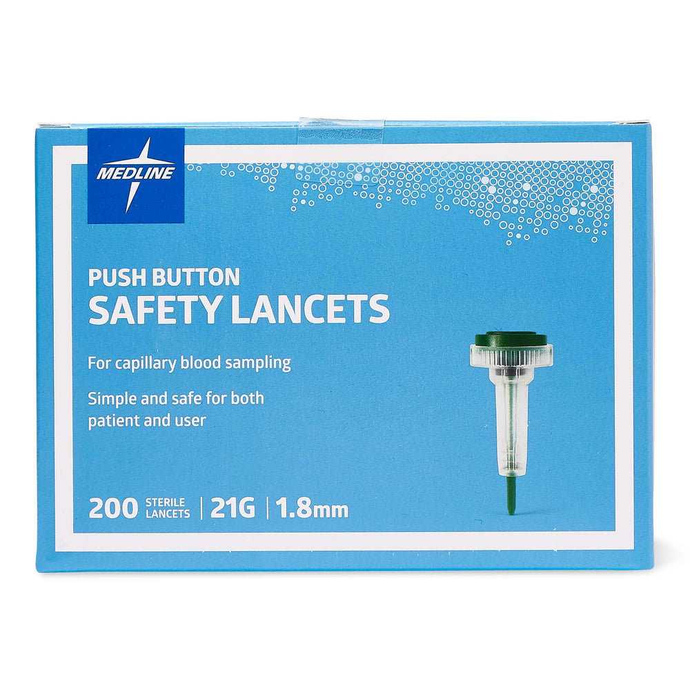 Medline sterile lancets single-use safeguard against cross-contamination during testing