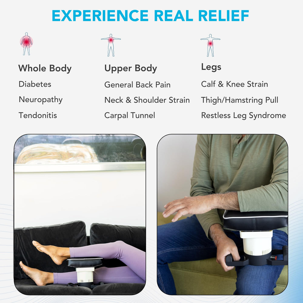 MedMassager Body Massager Plus massage pad in action supports deep tissue-like relief