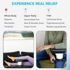 MedMassager Body Massager Plus massage pad in action supports deep tissue-like relief