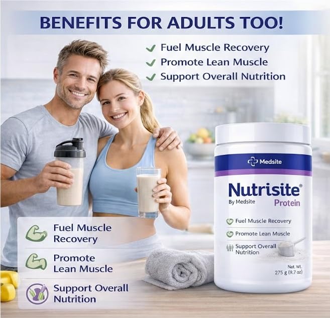 Medsite Nutrisite gluten-free sucrose-free ingredients label offers a clean family-friendly option