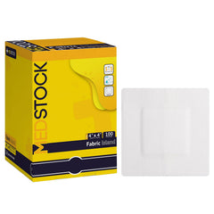 MEDSTOCK Fabric Island Dressing 4x4 with breathable protection for minor wounds.
