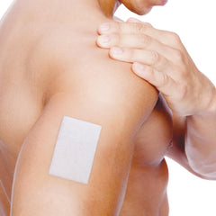 MEDSTOCK Transparent Island Dressing wound-pad close-up shows non-woven pad protection.