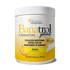 Medtrition Banatrol banana bottle offers gentle, fast digestive support.