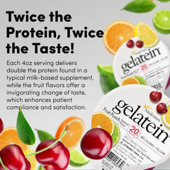 Medtrition Gelatein Fruit Punch 12-pack packaging for convenience