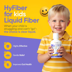 Medtrition HyFiber Kids liquid with a measuring dropper for precise half-ounce doses.