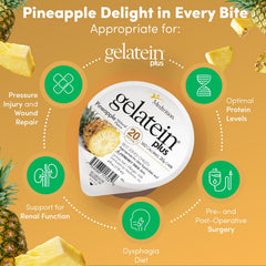 Medtrition ProSource Gelatein Plus Pineapple liquid consistency close up for clear liquid diets